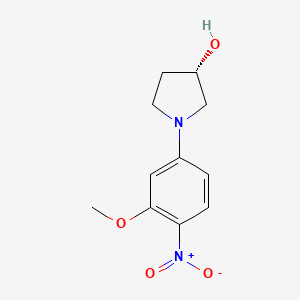 (S)-1-(3-Methoxy-4-nitrophenyl)pyrrolidin-3-ol