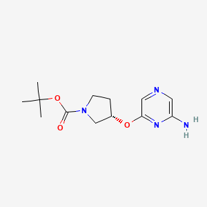 (S)-tert-Butyl 3-((6-aminopyrazin-2-yl)oxy)pyrrolidine-1-carboxylate