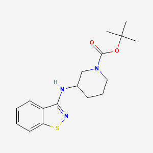 molecular formula C17H23N3O2S B3102498 tert-Butyl 3-(benzo[d]isothiazol-3-ylamino)piperidine-1-carboxylate CAS No. 1417793-61-3