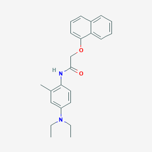 molecular formula C23H26N2O2 B310270 N-[4-(diethylamino)-2-methylphenyl]-2-(1-naphthyloxy)acetamide 