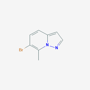 molecular formula C8H7BrN2 B3102883 6-Bromo-7-methylpyrazolo[1,5-a]pyridine CAS No. 1427382-24-8
