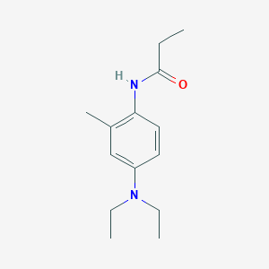 molecular formula C14H22N2O B310291 N-[4-(diethylamino)-2-methylphenyl]propanamide 