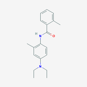 molecular formula C19H24N2O B310297 N-[4-(diethylamino)-2-methylphenyl]-2-methylbenzamide 