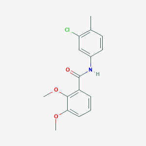 molecular formula C16H16ClNO3 B310300 N-(3-chloro-4-methylphenyl)-2,3-dimethoxybenzamide 