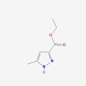 molecular formula C7H10N2O2 B031031 Ethyl 5-methyl-1H-pyrazole-3-carboxylate CAS No. 4027-57-0