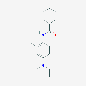 molecular formula C18H28N2O B310325 N-[4-(diethylamino)-2-methylphenyl]cyclohexanecarboxamide 