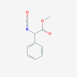 molecular formula C10H9NO3 B3103321 Methyl 2-isocyanato-2-phenylacetate CAS No. 143676-63-5