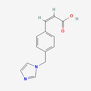 molecular formula C13H12N2O2 B3103411 (Z)-3-[4-(imidazol-1-ylmethyl)phenyl]prop-2-enoic acid CAS No. 143945-86-2