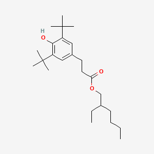molecular formula C25H42O3 B3103565 2-ethylhexyl 3-(3,5-di-tert-butyl-4-hydroxyphenyl)propanoate CAS No. 144429-84-5