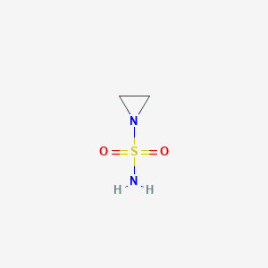 molecular formula C2H6N2O2S B3103615 Aziridine-1-sulfonamide CAS No. 1446282-14-9