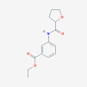 molecular formula C14H17NO4 B310366 ETHYL 3-(OXOLANE-2-AMIDO)BENZOATE 