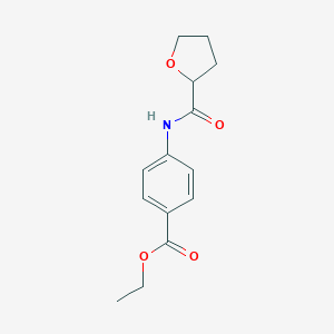 molecular formula C14H17NO4 B310367 ETHYL 4-(OXOLANE-2-AMIDO)BENZOATE 