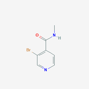 molecular formula C7H7BrN2O B3103775 3-bromo-N-methylpyridine-4-carboxamide CAS No. 144918-61-6