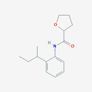 molecular formula C15H21NO2 B310394 N-[2-(SEC-BUTYL)PHENYL]TETRAHYDRO-2-FURANCARBOXAMIDE 