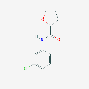 molecular formula C12H14ClNO2 B310395 N-(3-chloro-4-methylphenyl)oxolane-2-carboxamide 