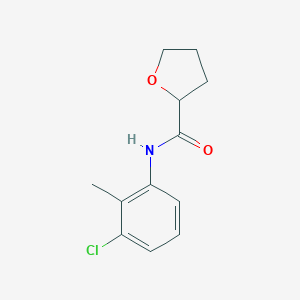 molecular formula C12H14ClNO2 B310396 N-(3-chloro-2-methylphenyl)oxolane-2-carboxamide 