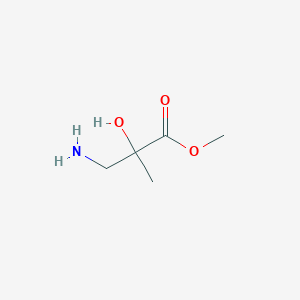 molecular formula C5H11NO3 B3104135 Methyl 3-amino-2-hydroxy-2-methylpropanoate CAS No. 1461869-17-9