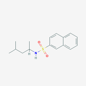 molecular formula C16H21NO2S B310420 N-(1,3-dimethylbutyl)-2-naphthalenesulfonamide 