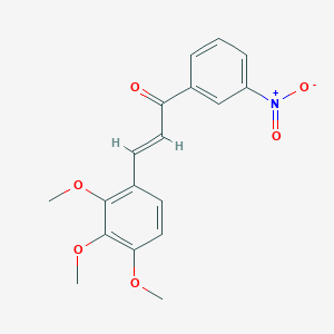(2E)-1-(3-Nitrophenyl)-3-(2,3,4-trimethoxyphenyl)prop-2-en-1-one