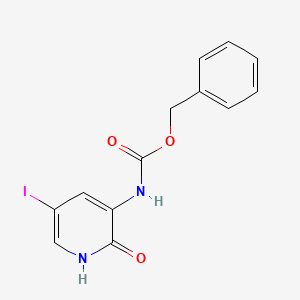 molecular formula C13H11IN2O3 B3104321 benzyl (2-hydroxy-5-iodopyridin-3-yl)carbamate CAS No. 147269-68-9