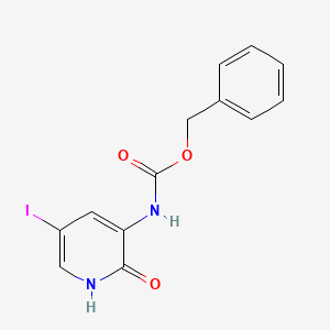 Benzyl 5-iodo-2-oxo-1,2-dihydropyridin-3-ylcarbamate