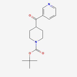 molecular formula C16H22N2O3 B3104440 tert-Butyl 4-nicotinoylpiperidine-1-carboxylate CAS No. 148148-35-0