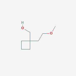 molecular formula C8H16O2 B3104505 [1-(2-Methoxyethyl)cyclobutyl]methanol CAS No. 1483466-73-4