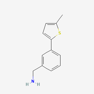 B3104507 1-[3-(5-Methylthiophen-2-yl)phenyl]methanamine CAS No. 1483793-42-5