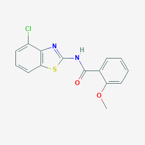 molecular formula C15H11ClN2O2S B310452 N-(4-chloro-1,3-benzothiazol-2-yl)-2-methoxybenzamide 