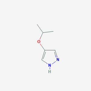 molecular formula C6H10N2O B3104575 4-Isopropoxy-1H-pyrazole CAS No. 14884-03-8