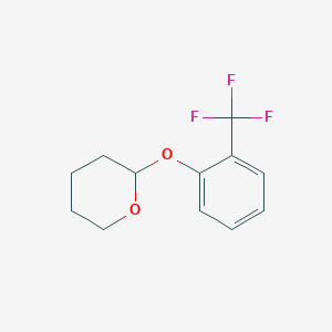 molecular formula C12H13F3O2 B3104653 2-[2-(trifluoromethyl)phenoxy]tetrahydro-2H-pyrane CAS No. 149209-47-2