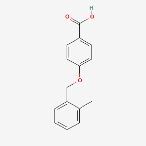 molecular formula C15H14O3 B3104718 4-[(2-Methylbenzyl)oxy]benzoic acid CAS No. 149289-01-0