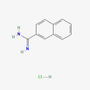 molecular formula C11H11ClN2 B3104750 2-Naphthimidamide hydrochloride CAS No. 14948-94-8