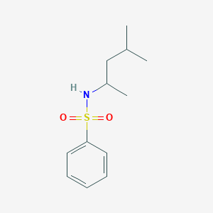 molecular formula C12H19NO2S B310479 N-(1,3-dimethylbutyl)benzenesulfonamide 