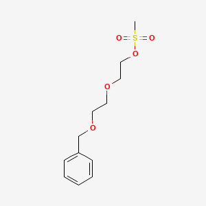 molecular formula C12H18O5S B3104835 Benzyl-PEG2-MS CAS No. 150272-33-6
