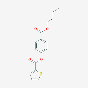 molecular formula C16H16O4S B310496 4-(Butoxycarbonyl)phenyl 2-thiophenecarboxylate 
