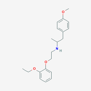molecular formula C20H27NO3 B3104972 N-(2-(2-ethoxyphenoxy)ethyl)-1-(4-methoxyphenyl)propan-2-amine CAS No. 1510821-28-9
