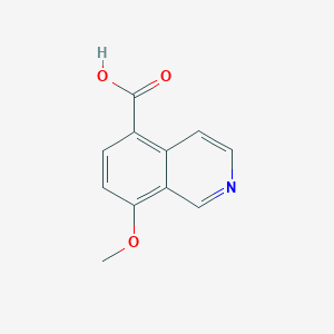 molecular formula C11H9NO3 B3105022 8-Methoxyisoquinoline-5-carboxylic acid CAS No. 1516652-25-7