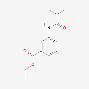 molecular formula C13H17NO3 B310511 Ethyl 3-(isobutyrylamino)benzoate 