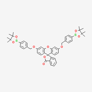 3',6'-bis((4-(4,4,5,5-tetramethyl-1,3,2-dioxaborolan-2-yl)benzyl)oxy)-3H-spiro[isobenzofuran-1,9'-xanthen]-3-one