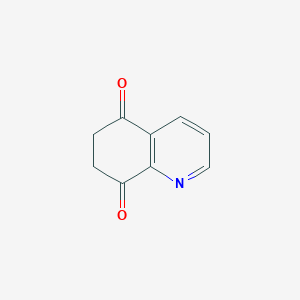 molecular formula C9H7NO2 B3105144 6,7-Dihydroquinoline-5,8-dione CAS No. 1522380-62-6