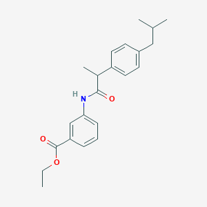 Ethyl 3-{[2-(4-isobutylphenyl)propanoyl]amino}benzoate