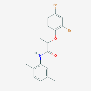 2-(2,4-dibromophenoxy)-N-(2,5-dimethylphenyl)propanamide