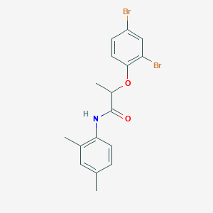 2-(2,4-dibromophenoxy)-N-(2,4-dimethylphenyl)propanamide