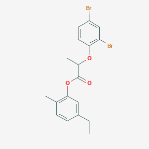 5-Ethyl-2-methylphenyl 2-(2,4-dibromophenoxy)propanoate