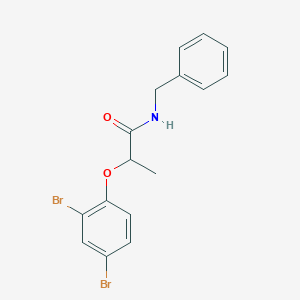 molecular formula C16H15Br2NO2 B310526 N-benzyl-2-(2,4-dibromophenoxy)propanamide 