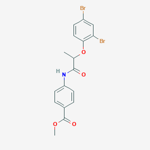 Methyl 4-{[2-(2,4-dibromophenoxy)propanoyl]amino}benzoate