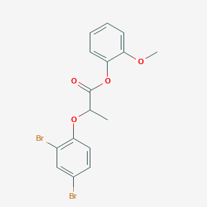 2-Methoxyphenyl 2-(2,4-dibromophenoxy)propanoate
