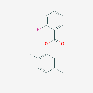 5-Ethyl-2-methylphenyl 2-fluorobenzoate
