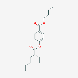 molecular formula C19H28O4 B310532 Butyl 4-[(2-ethylhexanoyl)oxy]benzoate 
